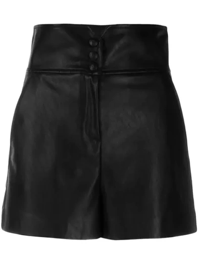 Pinko High Waisted Shorts In Black