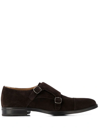 Scarosso Monk Shoes In Brown