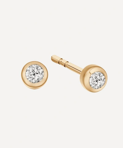 Astley Clarke Gold Mini Icon Nova Diamond Stud Earrings