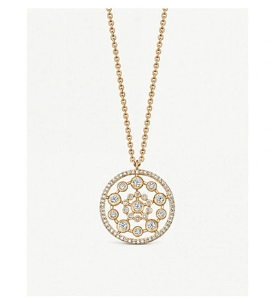 Astley Clarke Gold Medium Icon Nova Diamond Pendant Necklace In 14ct Yellow Gold