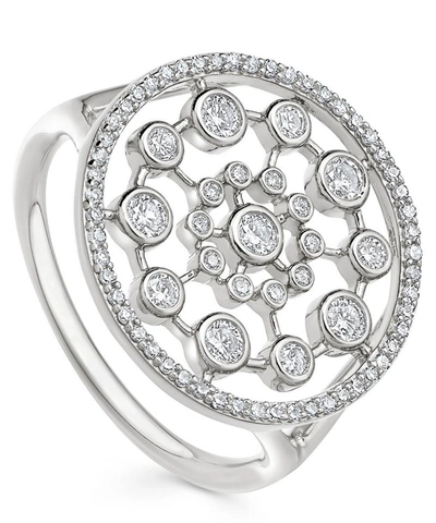 Astley Clarke White Gold Large Icon Nova Diamond Ring