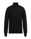 Kangra Black Merino Wool Sweater