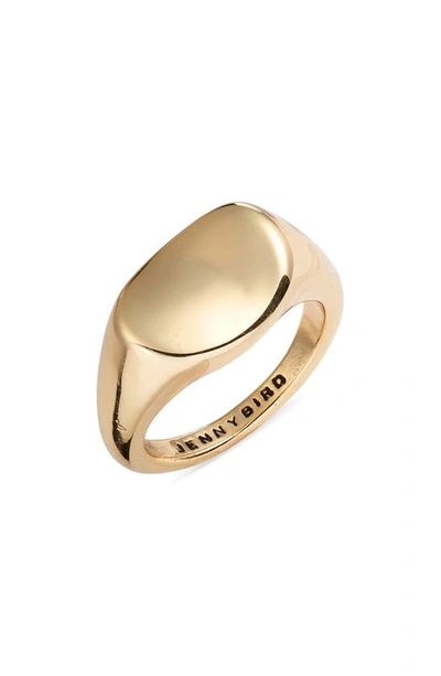 Jenny Bird Dee Signet Ring In Gold