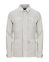 Grey Daniele Alessandrini Jackets In Sand
