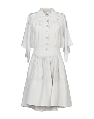 Chloé Short Dresses In Light Grey