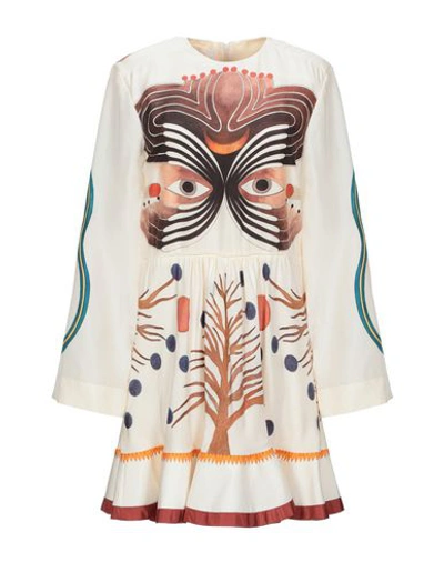 Chloé Short Dress In Ivory