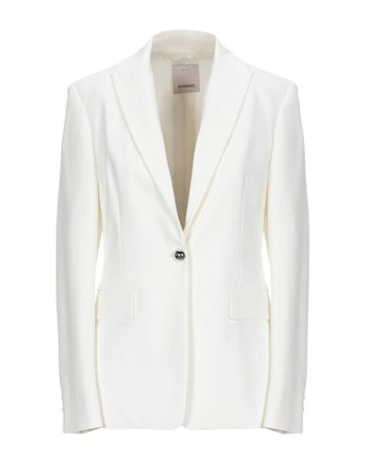 Pinko Suit Jackets In White