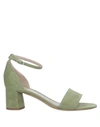 Deimille Sandals In Military Green