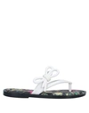 Melissa Toe Strap Sandals In White