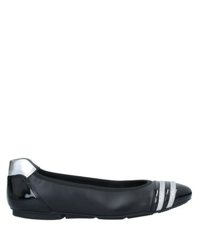 Hogan Ballet Flats In Black