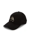 Moose Knuckles Logo Icon Baseball Cap In Black Silver