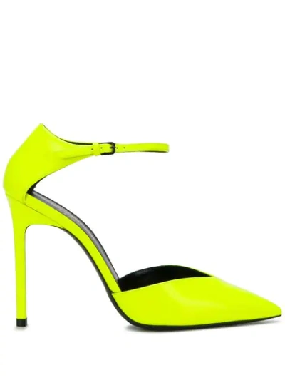 Saint Laurent Anja 110 Sandals In Giallo