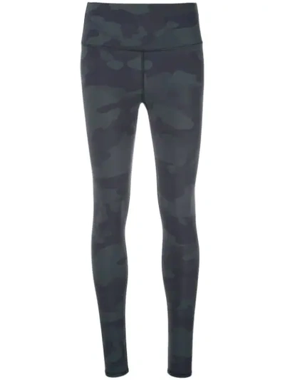 alo High Waist Vapor Legging in Black & Camouflage