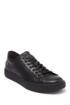 John Varvatos Star M Leather Sneaker In Black