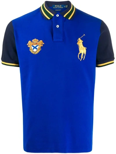 Polo Ralph Lauren Poloshirt Mit Patches In Blue