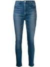 Moussy Vintage Glendele High-rise Skinny Jeans In Blue