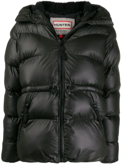 Hunter A-line Puffer Jacket In Black ModeSens