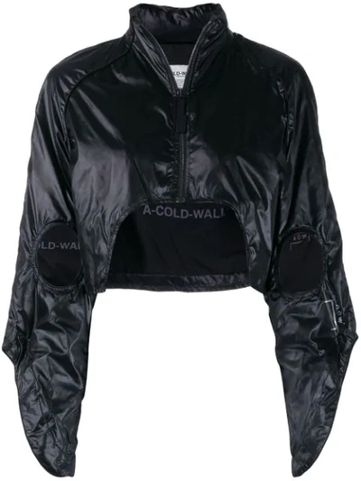 A-cold-wall* Cropped Raglan-shoulder Jacket In Black