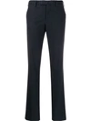 Incotex Houndstooth Tailored Trousers In Blue