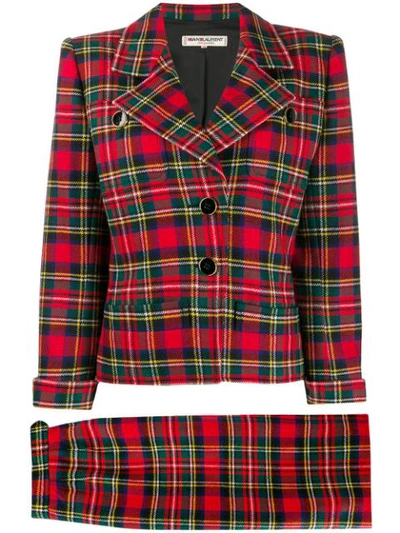 Pre-owned Saint Laurent Suit 70s 80s In Red