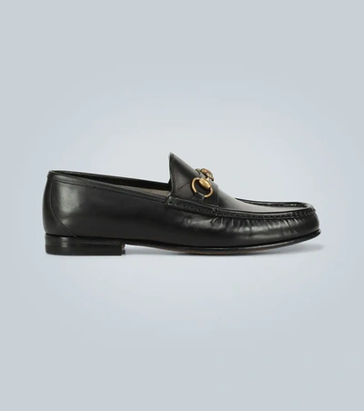 Gucci Men's 1953 Roos Bit Slip-on Loafers In Black