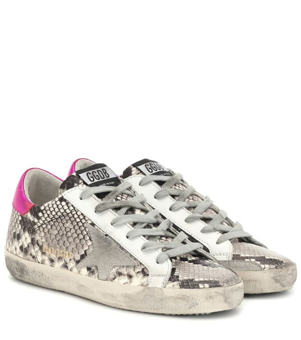 snake print golden goose