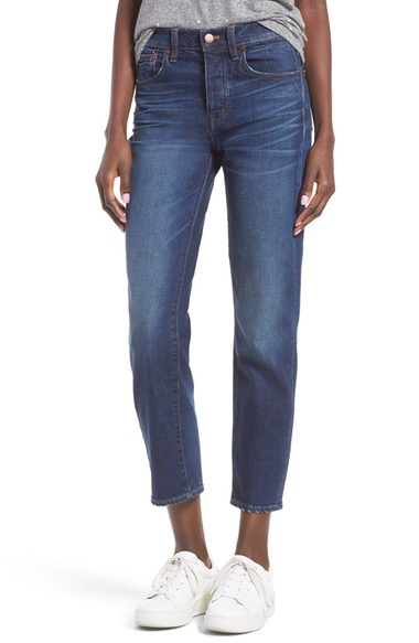 Madewell Cruiser Crop Straight Leg Jeans (shane Wash) | ModeSens