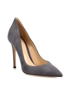 Gianvito Rossi Women's Ellipsis High-back Suede Pumps In Lapis