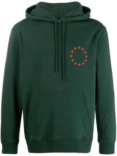 Etudes Studio Klein Europa Embroidered Hooded Sweatshirt In Green
