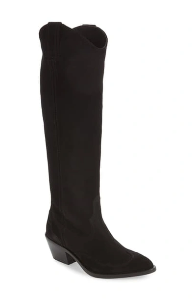 Allsaints Women's Valery Tall Western Boots In Black