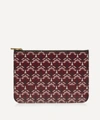 Liberty London Iphis Canvas Medium Pouch In Burgundy