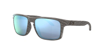 Oakley Polarized Sunglasses, Oo9102 Holbrook Woodgrain In Prizm Deep Water Polarized