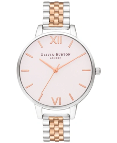 Olivia Burton Women's Two-tone Stainless Steel Bracelet Watch 34mm In Rose Gold