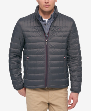 tommy hilfiger hooded packable jacket