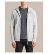 Allsaints Brace Cotton-jersey Hoody In Sheer Grey