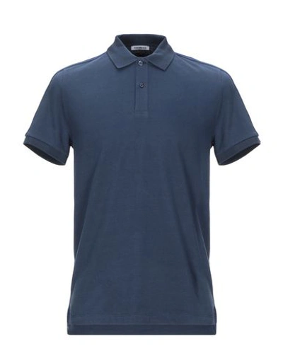 Bikkembergs Polo Shirts In Dark Blue