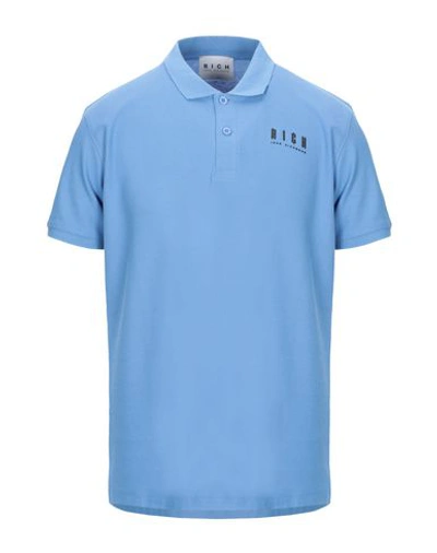 John Richmond Polo Shirts In Slate Blue
