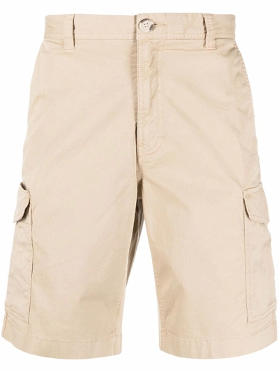 Woolrich Knee-length Cargo Shorts In Beige