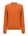 Ballantyne Cashmere Blend In Orange