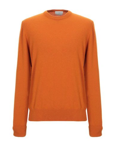 Ballantyne Cashmere Blend In Orange