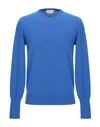 Ballantyne Sweaters In Bright Blue