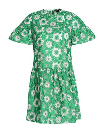 Raoul Short Dresses In Green
