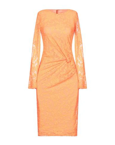 Alcoolique Midi Dresses In Orange