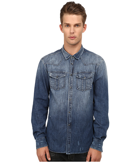 balmain denim shirt