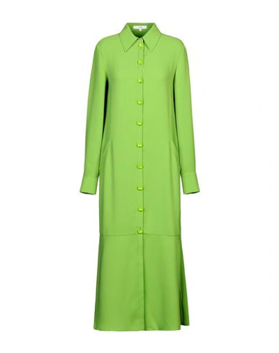 Tibi 3/4 Length Dresses In Green