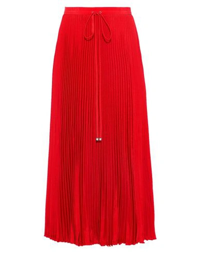 Tibi Long Skirts In Red