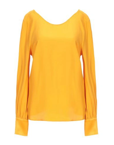 Manila Grace Blouses In Yellow