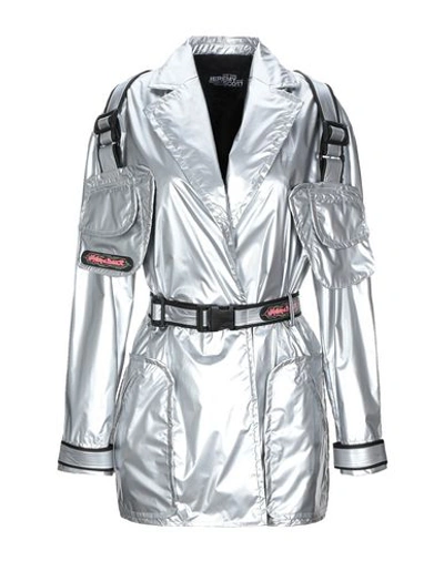 Jeremy Scott Full-length Jacket In Silver
