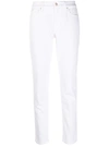 Polo Ralph Lauren Slim-fit High Rise Jeans In Rinsed White