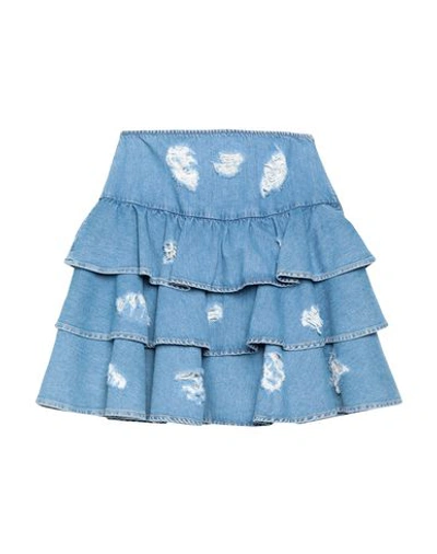 Jeremy Scott Denim Skirts In Blue